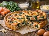 Quiche au saumon épinard