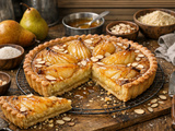 Tarte amandine aux poires