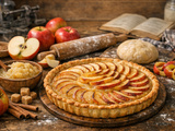 Tarte aux pommes compote