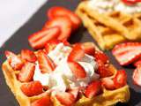 Gaufres, fraises & chantilly