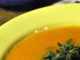 Soupe de carottes aux épices