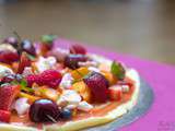 Ne partez pas en week-end sans gouter cette pancake pizza aux fruits