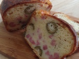 Cake aux olives et au jambon