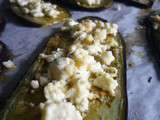 Aubergines grillées à la feta et au miel