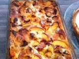 Clafoutis aux nectarines et aux pêches