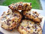 Cookies énoooormes aux amandes et chocolat