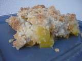 Crumble d'ananas trés vanillé