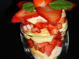 Fraisier en verrine