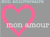 Joyeux annivrsaire mon amour