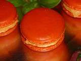 Macarons à la crème de poivrons et au chorizo