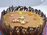 Maxi tour en cuisine: Entremet au caramelet chocolat