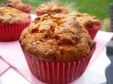 Muffins aux pommes et éclats de caramel