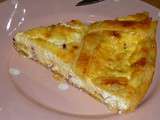 Quiche lorraine au fromage de chèvre frais