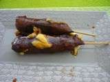 Tour en cuisine 112: Brochettes de boeuf au fromage