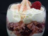 Trifle framboises et citron vert