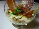 Verrine artichaut confit et crème de parmesan