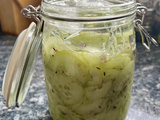 Concombres fermentés maison (pickles)