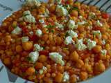 Pâtes Piombi aux tomates et pois chiches (plat végétarien)