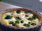 Quiche au brocoli et féta (pâte à la purée de sésame)