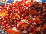 Salade de tomates et grenade