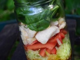 Salade en bocal pratique (salad jar asiatique)