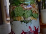 Salade pratique en bocal (British Salad Jar)