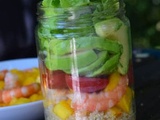 Salade pratique en bocal (Salad jar exotique)