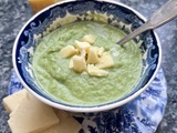 Soupe au brocoli et Lancashire cheese