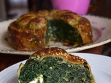 Tourte pâte filo aux épinards et féta (inspirée de la Spanakopita)