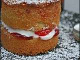 Victoria sponge cake au spray Cointreau