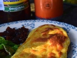 Welsh rarebit et Branston Pickle (plat du Pays de Galles)