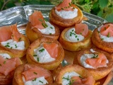 Yorkshire puddings canapés (Toasts anglais pour apéritifs et buffets)