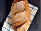 Pain au levain farine complète et graines de sésame