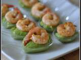 Petites cuillères Gambas-Guacamole pour l'apéro