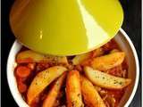 Tajine de veau aux fèves et aux carottes