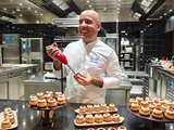 Atelier choux avec Bamix et the french pâtissier au grand réfectoire à l'hôtel Dieu à Lyon... (Cathytutu)