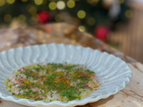 Carpaccio de poisson blanc au piment d’espelette