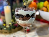 Forêt noire façon trifle, en verrine, Tous en cuisine menus de fêtes, Cyril Lignac