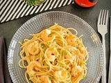 Spaghetti aux crevettes