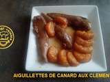 Aiguillettes de canard aux clementines