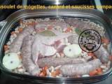 Cassoulet de mogettes, canard et saucisses campagnardes