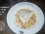 Dos de cabillaud sur lit de julienne de legumes (cookéo)