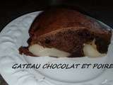 Gateau chocolat et poires