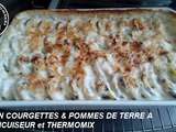 Gratin courgettes et pommes de terre a l'omnicuiseur et thermomix