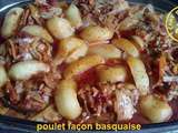 Mijote de poulet façon basquaise