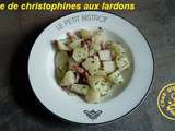 Poelee de christophine aux lardons et oignon