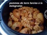 Pommes de terre farcies sauce bolognaise au cookeo