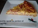 Quiche rapide au jambon