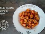 Salade de carottes paprika et ciboulette