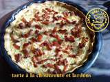 Tarte a la choucroute et aux lardons